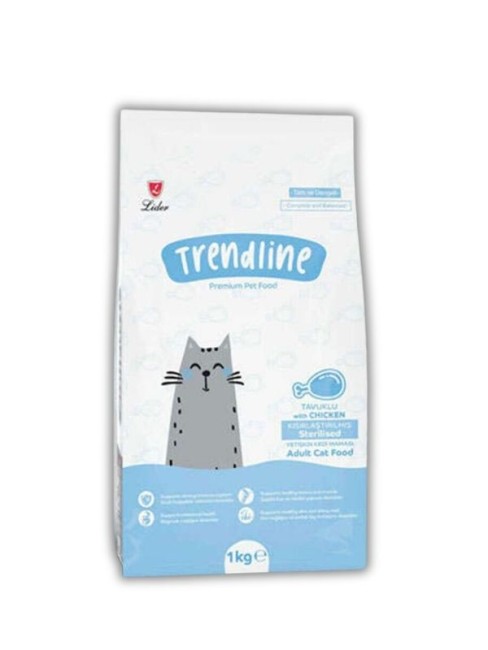 Trendline - Trendline Kısırlaştırılmış Tavuklu Kedi Maması 1 Kg