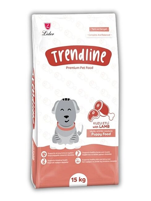 Trendline - Trendline Kuzu Etli Yavru Köpek Maması 15 Kg