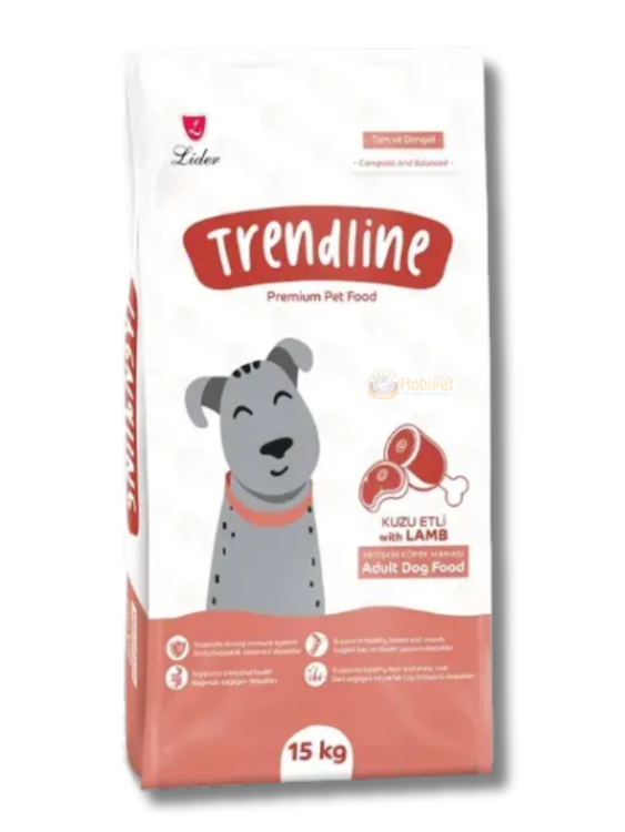 Trendline Kuzu Pirinç Yetişkin Köpek Maması 15kg