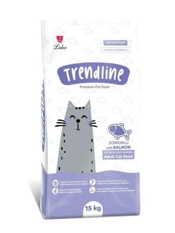 Trendline Somonlu Yetişkin Kedi Maması 15 kg