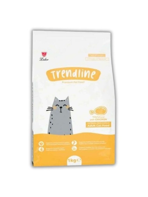 Trendline - Trendline Tavuklu Yetişkin Kedi Maması 1 Kg