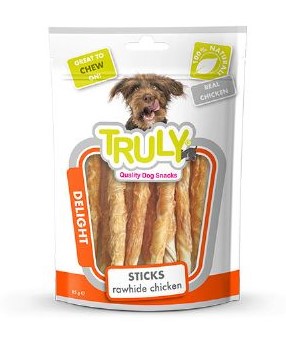 Truly - Truly Tavuk Havuç Yumuşak Burgu Köpek Ödülü Ce-19h 90 Gr X 12 Adet