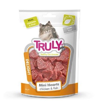 Truly - Truly Tavuk Ve Balık Kalp Şekilli Kedi Ödülü Cc-10s 50 Gr X 20 Adet