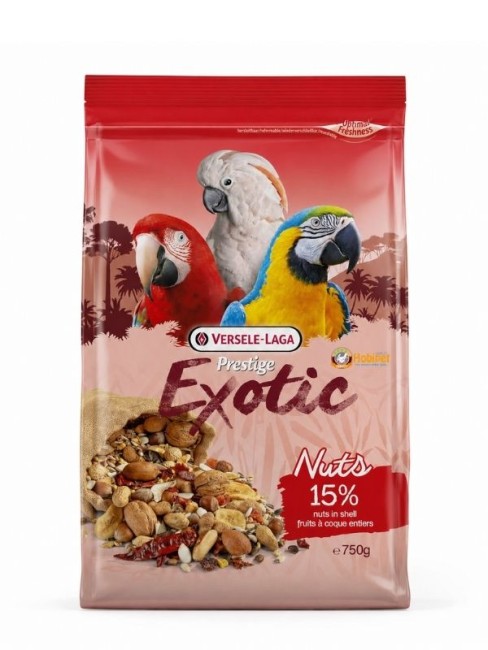 Versele-Laga - Versele Laga Exotic Nuts Papağanlar İçin Kuruyemişli Yem Karışımı 750 gr