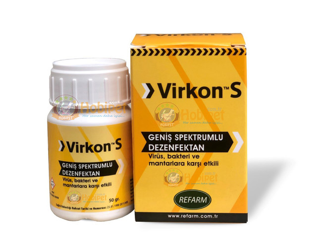 Virkon - Virkon S Geniş Spektrumlu Virüsidal Pet Dezenfektanı 50 Gr x 3 Adet