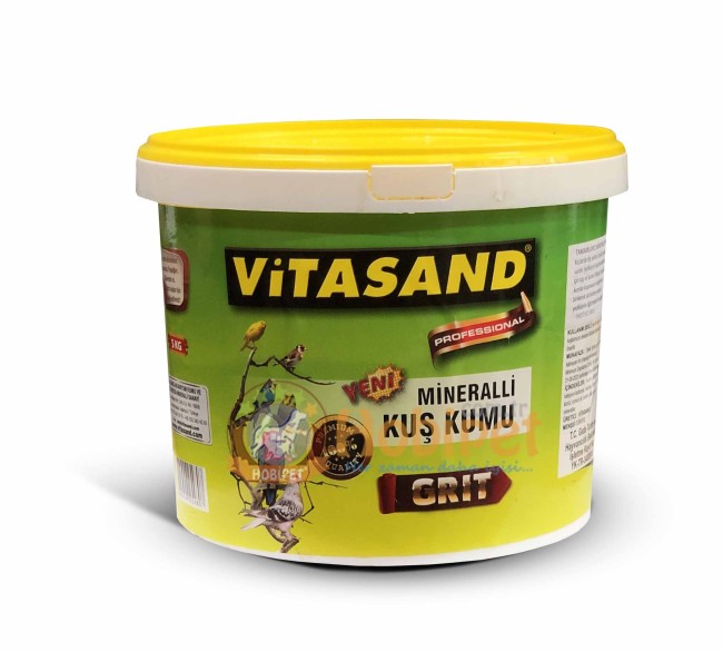 Vitasand - Vitasand Mineralli Beyaz Kuş Kumu Kova 5 Kg