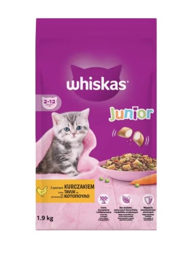 Whiskas - Whiskas Junior Tavuklu Yavru Kedi Maması 1.9 Kg