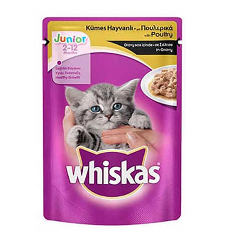 Whiskas - Whiskas Kümes Hayvanlı Yavru Kedi Pouch 100 Gr X 24 Adet