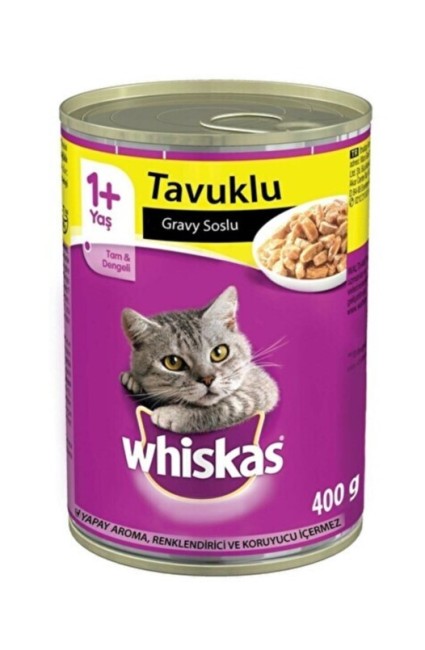 Whiskas - Whiskas Tavuklu Kedi Konserve 400 Gr X 24 Adet (450179)