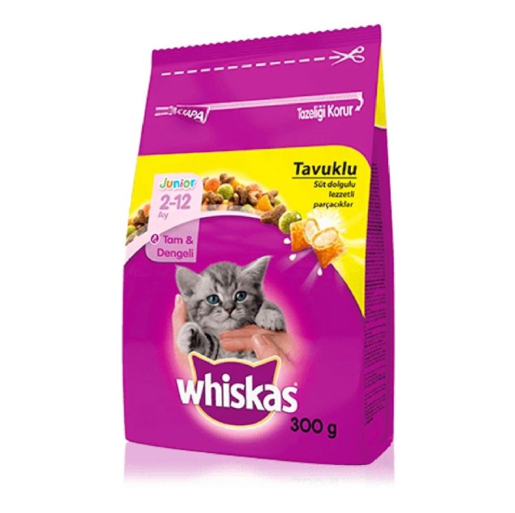 Whiskas Tavuklu Yavru Kedi Maması 300 Gr X 14 Adet