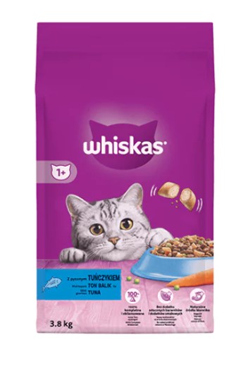 Whiskas - Whiskas Ton Balıklı Yetişkin Kedi Maması 3.8 Kg (449388)