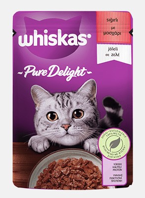 Whiskas - Whiskas Pure Delight Sığır Etli Pouch 85 Gr X 28 Adet (450200)