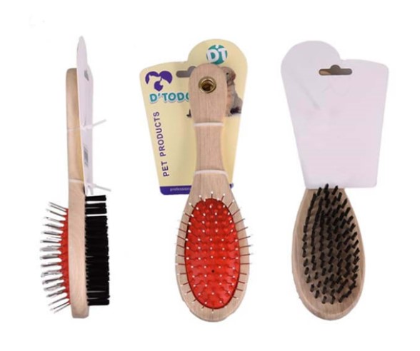 Yıldırım Pet - Yıldırım Pet Çift Taraflı Tahta Tarak X 3 Adet