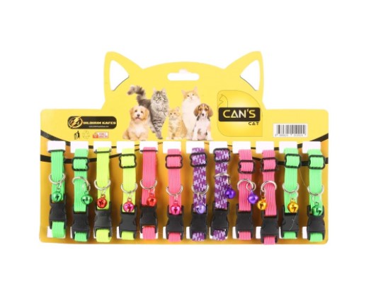 Yıldırım Pet - Yıldırım Pet Lastikli Küçük Kedi Tasma X 12 Adet