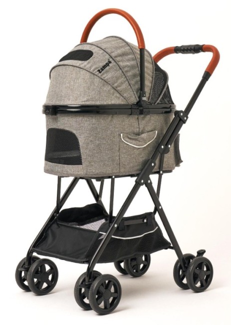 Zampa - Zampa Bottas Kedi Köpek Arabası Gri LD03T-G 48x80x99