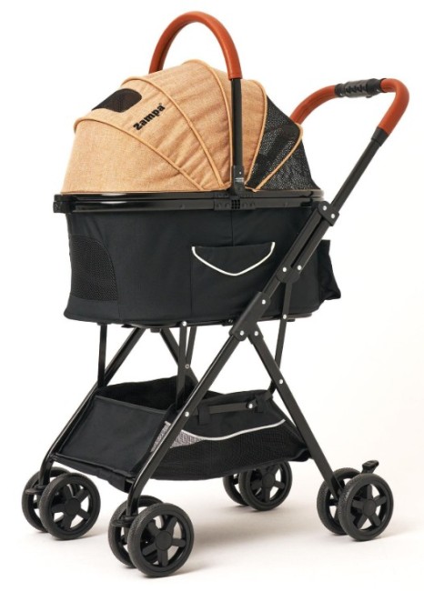 Zampa - Zampa Bottas Kedi Köpek Arabası Haki LD03T-K 48x80x99