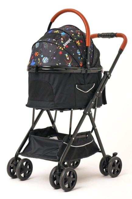 Zampa - Zampa Bottas Kedi Köpek Arabası Siyah LD03T-B 48x80x99 Cm