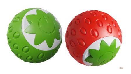 Zampa - Zampa Çilek Şekilli Şarjlı Hareketli Kedi Oyun Topu 4cm (Z-Bz068)