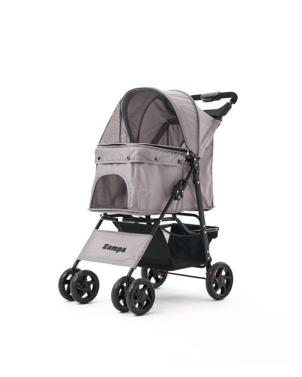 Zampa Core Kedi & Köpek Arabası Gri 37×55×96 cm (ZS-102-4-G)