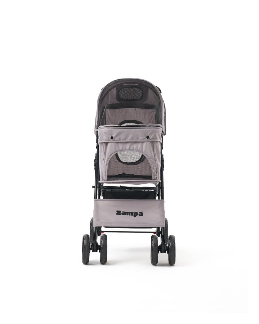 Zampa Core Kedi & Köpek Arabası Gri 37×55×96 cm (ZS-102-4-G) - Thumbnail