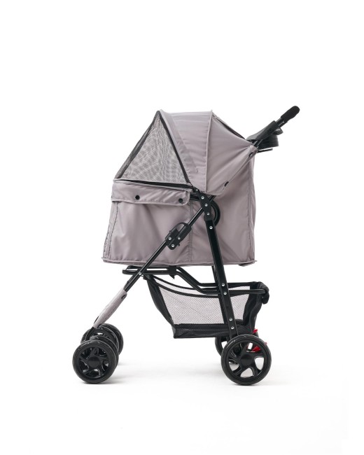 Zampa Core Kedi & Köpek Arabası Gri 37×55×96 cm (ZS-102-4-G) - Thumbnail