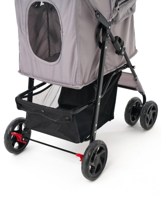 Zampa Core Kedi & Köpek Arabası Gri 37×55×96 cm (ZS-102-4-G) - Thumbnail