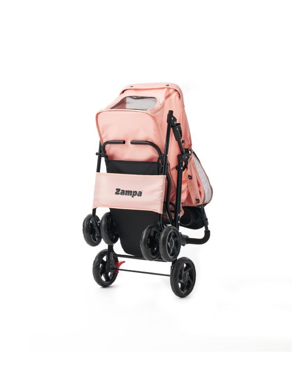 Zampa Core Kedi & Köpek Arabası Pembe 37×55×96 cm (ZS-102-4-P)