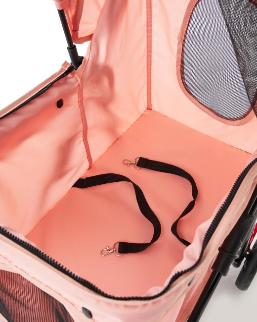 Zampa Core Kedi & Köpek Arabası Pembe 37×55×96 cm (ZS-102-4-P) - Thumbnail