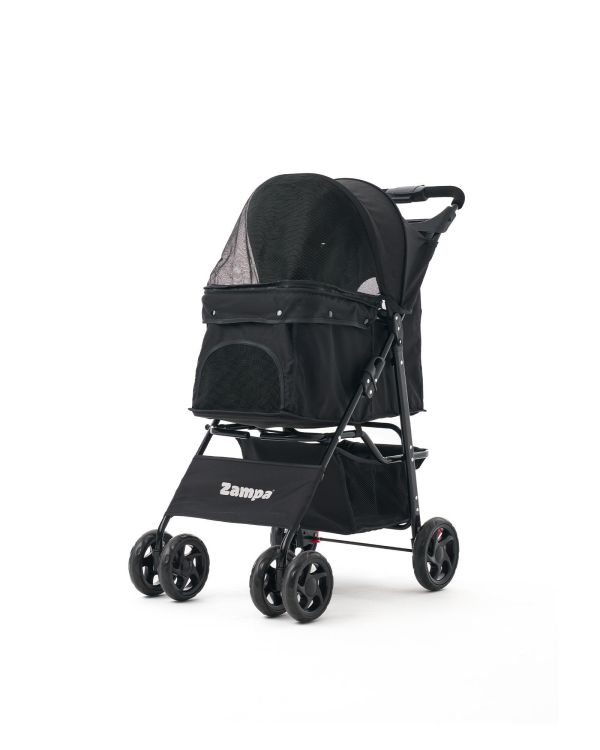 Zampa Core Kedi & Köpek Arabası Siyah 37×55×96 cm (ZS-102-4-B)