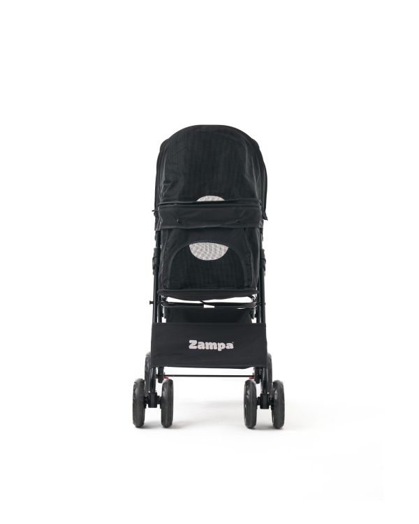 Zampa Core Kedi & Köpek Arabası Siyah 37×55×96 cm (ZS-102-4-B)