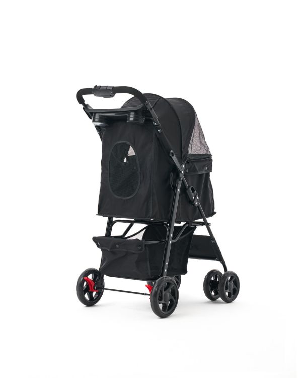 Zampa Core Kedi & Köpek Arabası Siyah 37×55×96 cm (ZS-102-4-B)