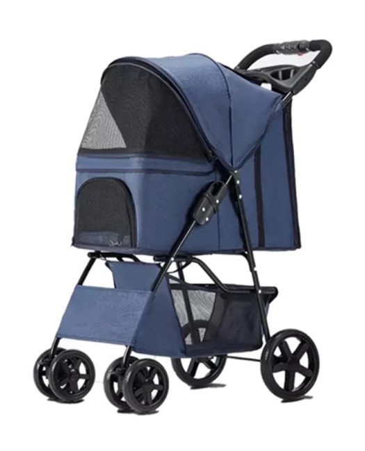 Zampa - Zampa Favorite Kedi Köpek Arabası Lacivert SP02PN 46x78x99 Cm