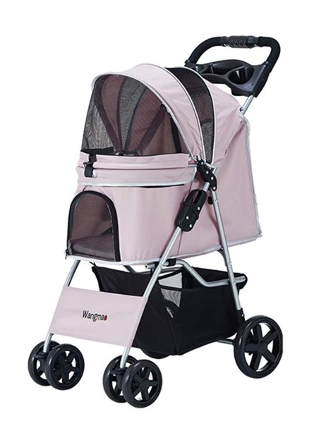 Zampa - Zampa Favorite Kedi Köpek Arabası Pembe SP02PP 46X78X99 Cm