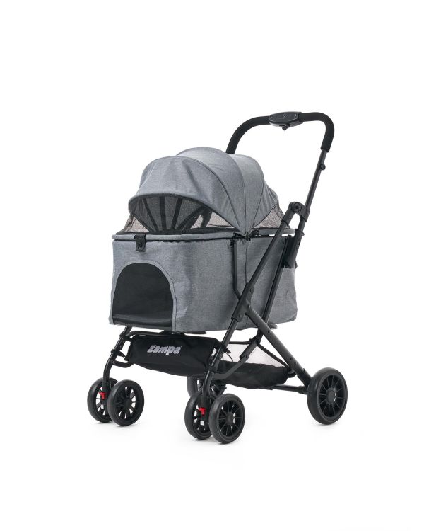 Zampa Flow Kedi & Köpek Arabası Gri 53×73×97 cm (ZS-104-G)
