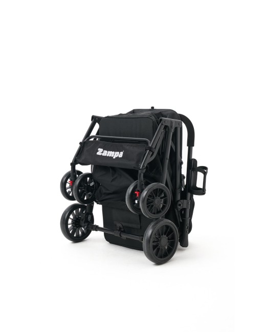 Zampa Flow Kedi & Köpek Arabası Siyah 53×73×97 cm (ZS-104-B) - Thumbnail