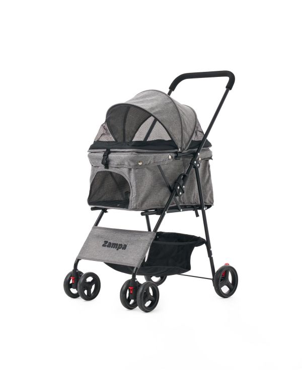 Zampa Flux Kedi & Köpek Arabası Gri 45×63×93 cm (ZS-102-1-G)