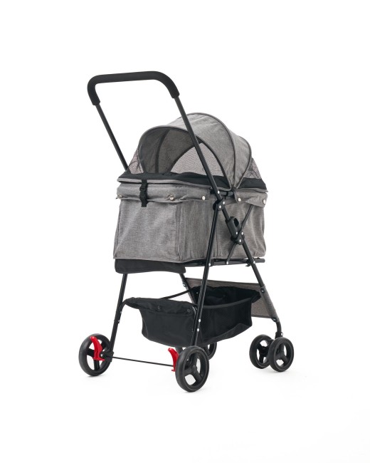 Zampa Flux Kedi & Köpek Arabası Gri 45×63×93 cm (ZS-102-1-G) - Thumbnail