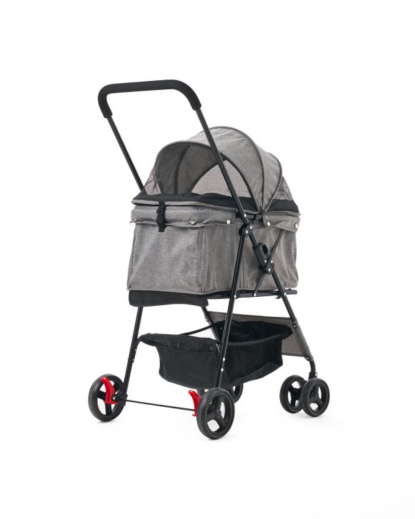 Zampa Flux Kedi & Köpek Arabası Gri 45×63×93 cm (ZS-102-1-G)