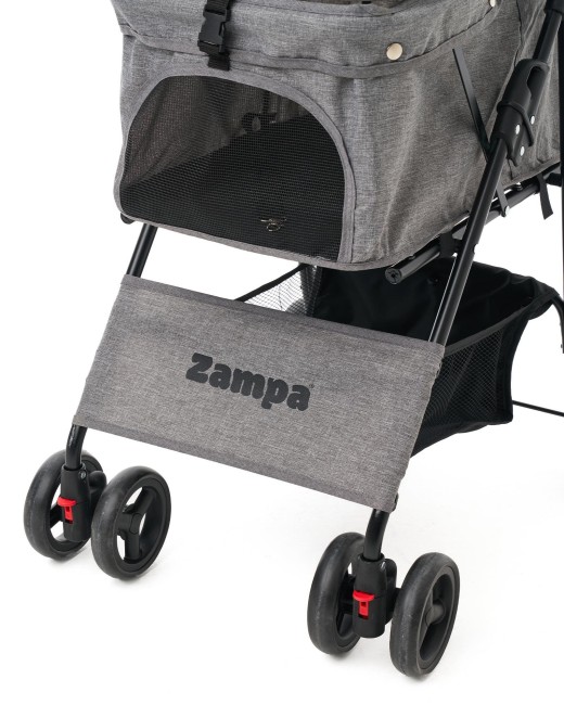 Zampa Flux Kedi & Köpek Arabası Gri 45×63×93 cm (ZS-102-1-G) - Thumbnail