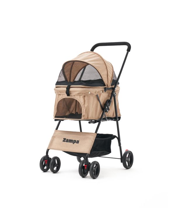 Zampa Flux Kedi & Köpek Arabası Kahverengi 45×63×93 cm (ZS-102-1-BR)