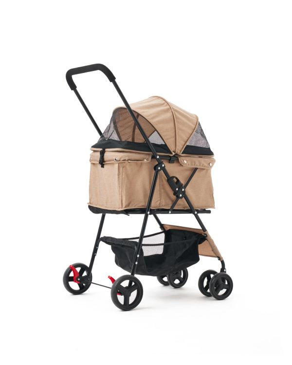 Zampa Flux Kedi & Köpek Arabası Kahverengi 45×63×93 cm (ZS-102-1-BR)