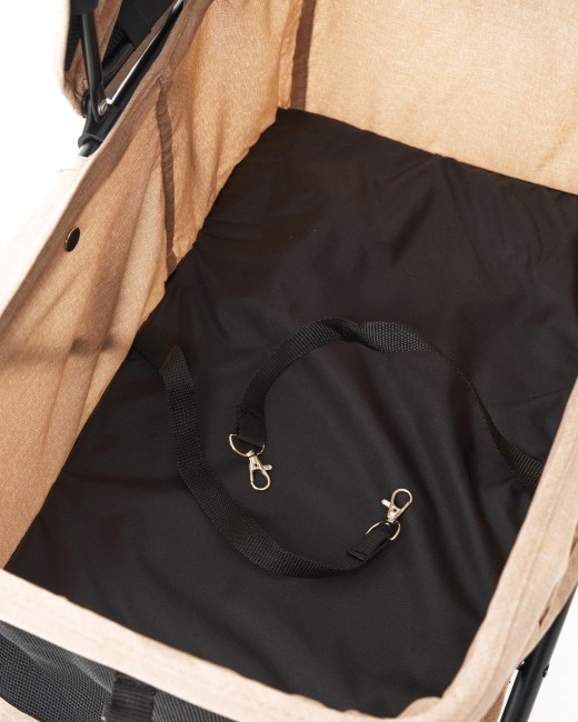 Zampa Flux Kedi & Köpek Arabası Kahverengi 45×63×93 cm (ZS-102-1-BR) - Thumbnail