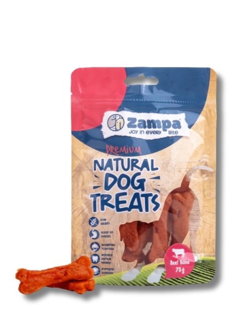 Zampa - Zampa Kemik Şeklinde Dana Eti Köpek Ödül Maması 75 gr