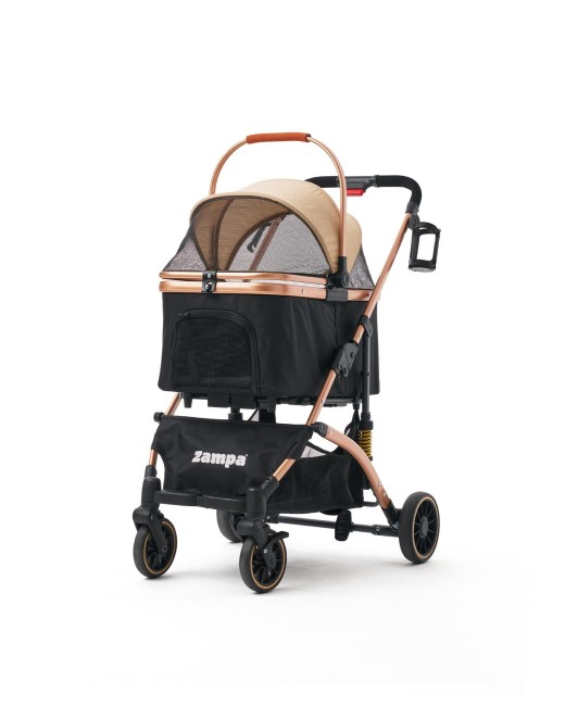 Zampa - Zampa Mode Kedi & Köpek Arabası Haki 52×65×100 cm (ZS-301)