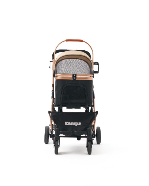 Zampa Mode Kedi & Köpek Arabası Haki 52×65×100 cm (ZS-301) - Thumbnail