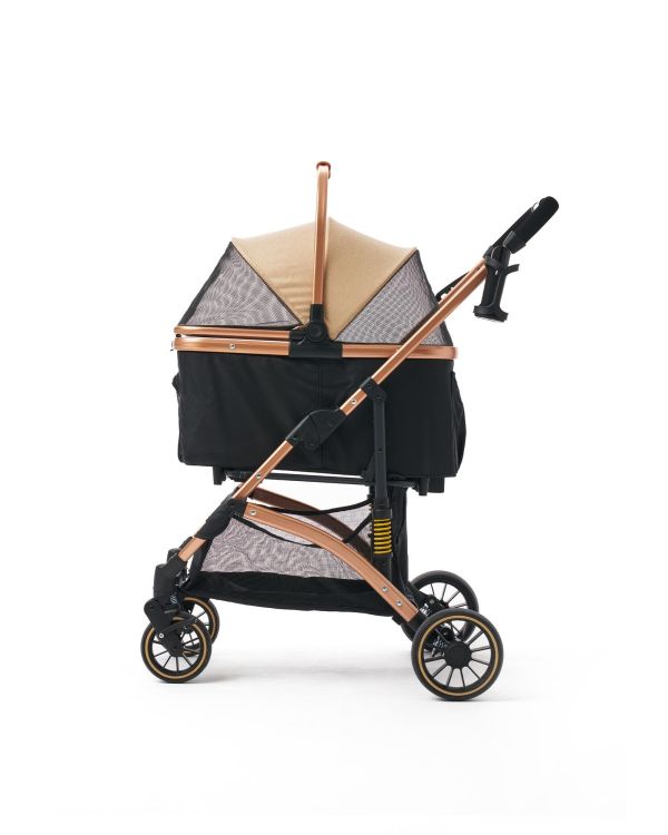 Zampa Mode Kedi & Köpek Arabası Haki 52×65×100 cm (ZS-301)