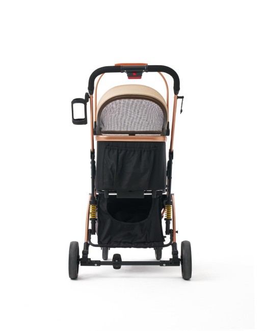 Zampa Mode Kedi & Köpek Arabası Haki 52×65×100 cm (ZS-301) - Thumbnail