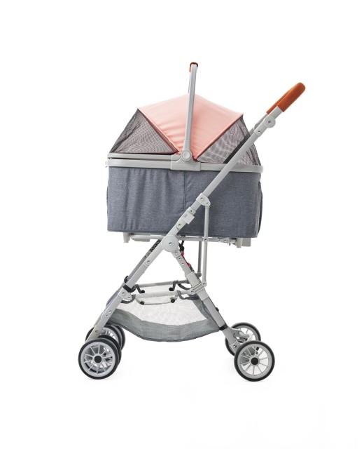 Zampa Move Kedi & Köpek Arabası Pembe 51×66×98 cm (ZS-103-P) - Thumbnail