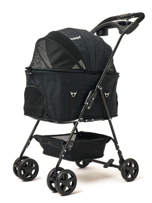 Zampa - Zampa Norris Kedi Köpek Arabası Siyah SP02FL-B 46x83x105