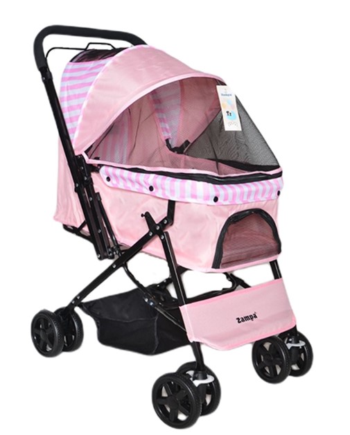 Zampa - Zampa Nova (BL08 Pink) Kedi Köpek Arabası Pembe 52X76.5X95 Cm